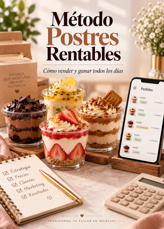 Portada del bono 3: Método Postres Rentables